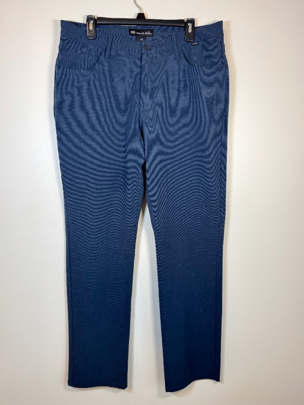 Travis Mathew Open To Close Performance Chino Golf Pants - Blue | Size 35